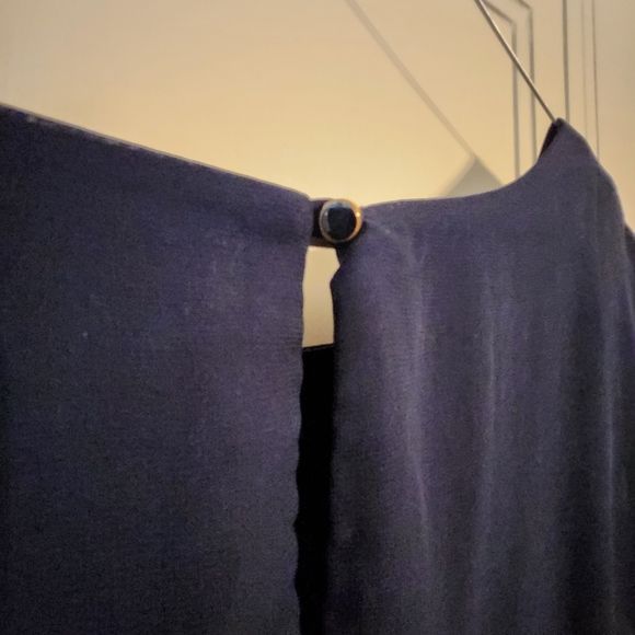 NWT CHARMING CHARLIE shiffon dress Blue Women's Sz Medium - Picture 4 of 9